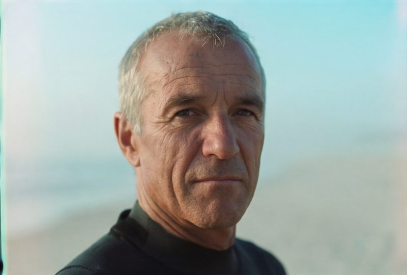 Older man focused